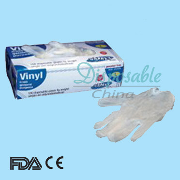 9 インチ セリウムの FDA が付いている使い捨て可能なポリ塩化ビニールの手袋/ビニールの手袋のビニールの examation の手袋